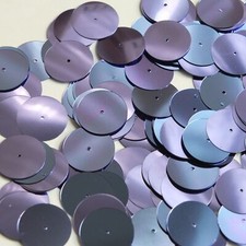 Round Sequin 20mm Center Hole Dark Orchid Lavender Shiny Metallic Made in USA