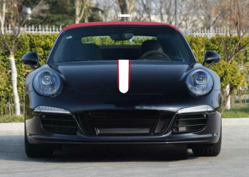 Hood Roof Racing Stripe Sticker For Porsche 911 Graphics Vinyl Decal Wraps - Picture 13 of 14