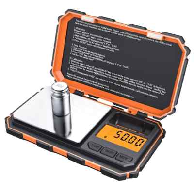 Digital Mini Scale 200g0.01g Pocket Scale with 50g Calibration Weight Electronic