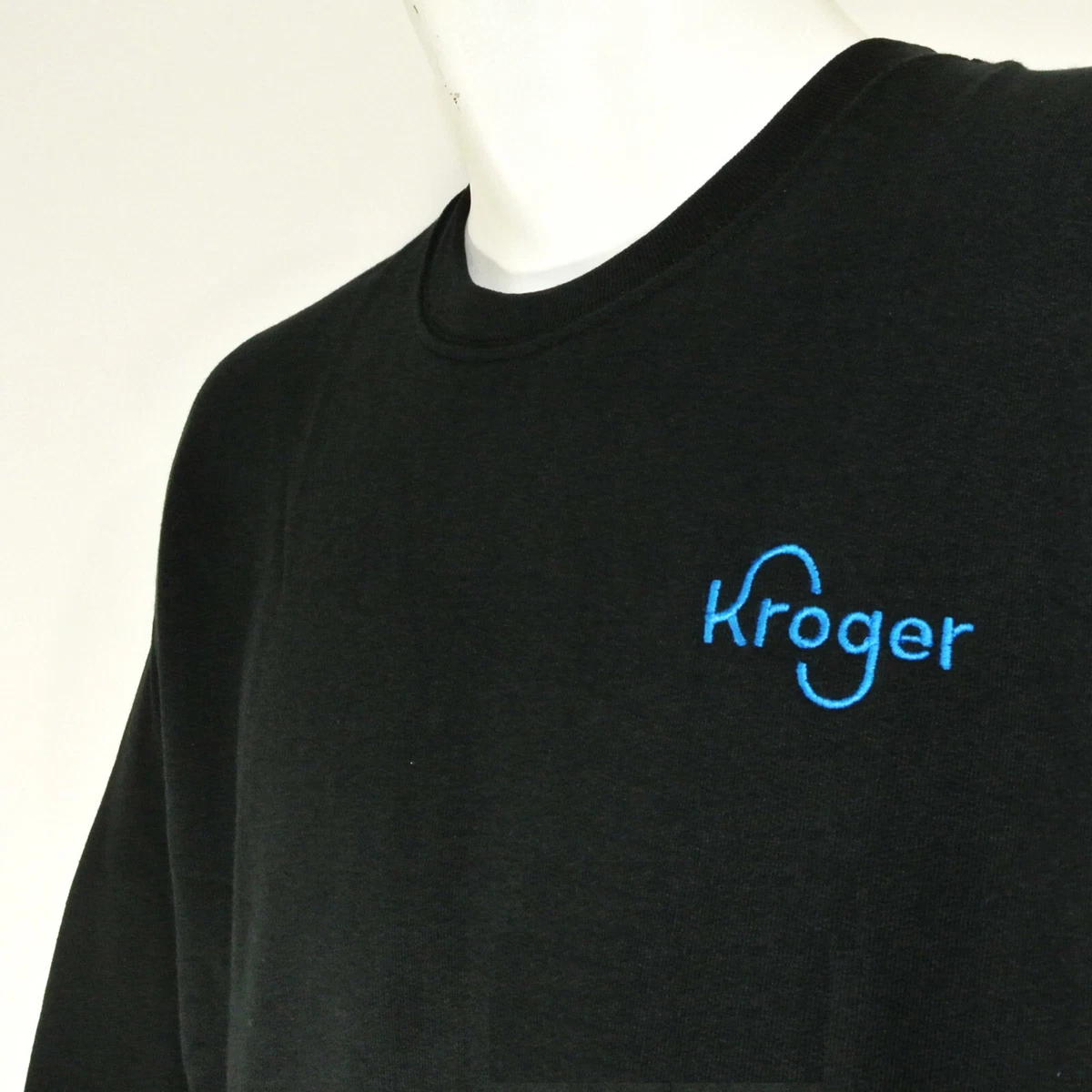 KROGER Grocery Store Employee Uniform Sweatshirt Black Size L