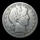 1893-O Barber Half Dollar Silver  ---- Nice Coin ---- #KK658