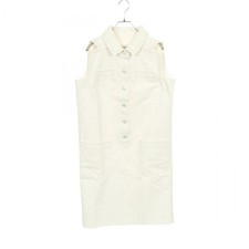 CHANEL COCO Mark 32 RUE CAMBON Button Denim Dress #42 P60799V45888 cotton Used