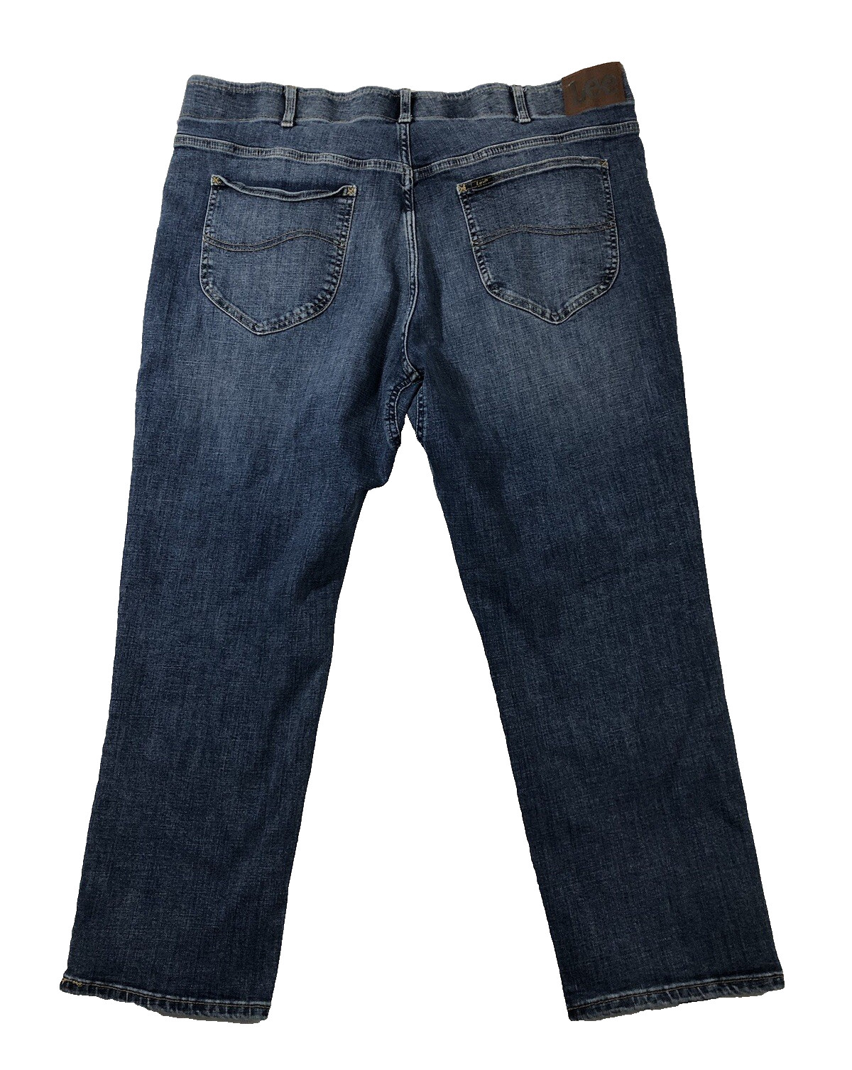 Lee Jeans Men's 44x29 Denim Blue Extreme Motion MVP Relaxed Fit Straight (41x27) thumbnail 5