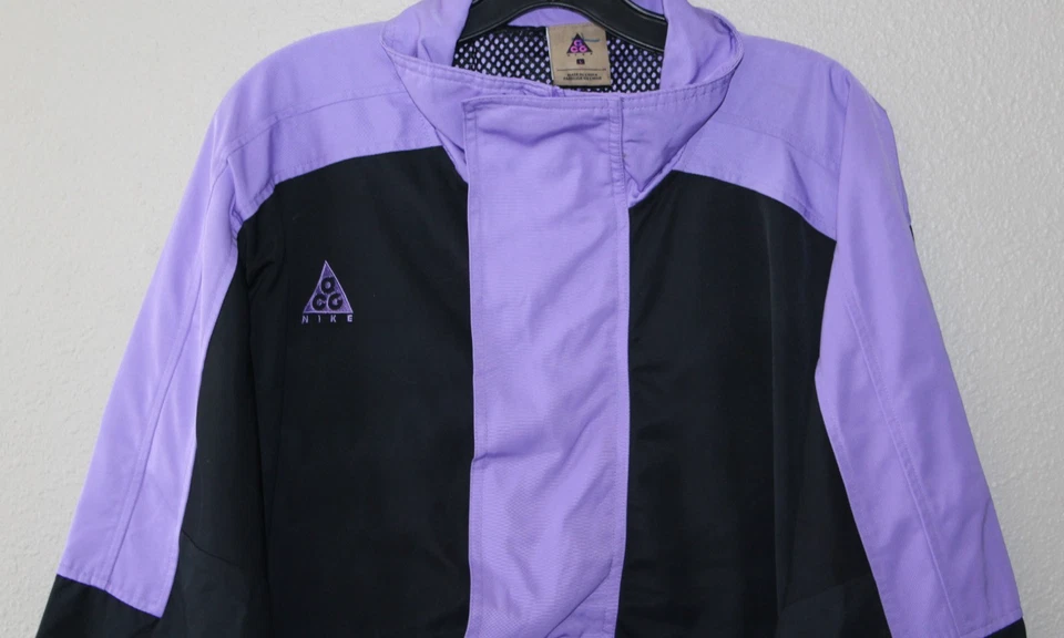 Nike ACG Chaqueta Mujer L Púrpura Negro Pullover Cortavientos Exterior SP190812EAG Foto 2 de 4