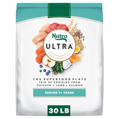 Ultra Senior Dry Dog Food, Senior Dog Food Dry Recipe with a Trio of Proteins...