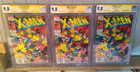 UNCANNY X-MEN #277 SIGNATURE SERIES SET OF 3 NEWSSTAND CGC 9.8 JIM LEE REMARQUE