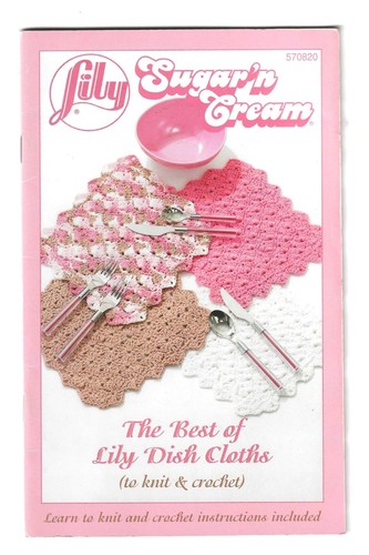 Lot of 2 Lily Sugar 'n Cream Little Books Projects to Crochet Knit Dish Cloths - Picture 8 of 15