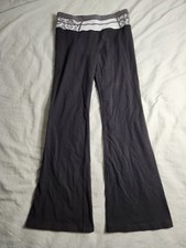 Lululemon Wunder Under HR Tight Leggings Womens Size 8 Black Gray Floral NEW