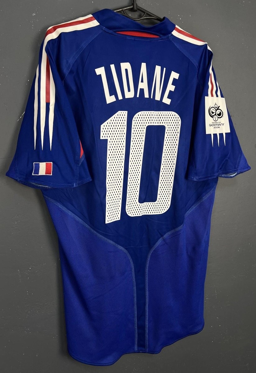 MEN'S FRANCE NATIONAL 2004/2006 ZIDANE #10 FOOTBALL SOCCER SHIRT