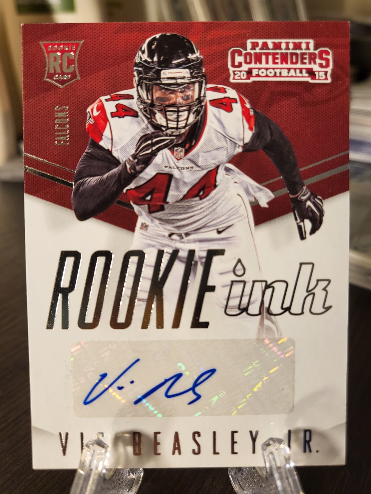 Vic Beasley Panini Contenders Rookie Ink #RIVB Base