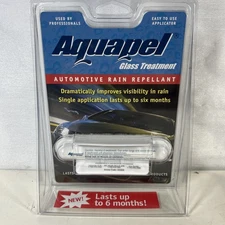 NEW AQUAPEL WINDSHIELD GLASS TREATMENT 47100 APPLICATION 6 MONTHS RAIN REPELLANT