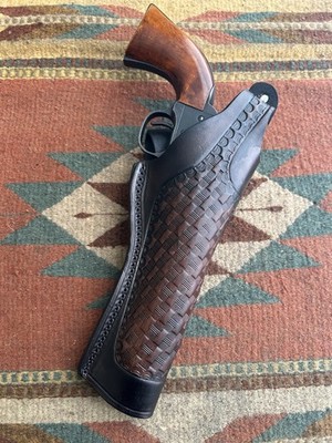 Fits Colt SAA Ruger New Vaquero Pietta EMF 1873 5.5'' Thumb Break Holster Basketw