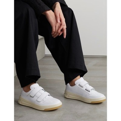 Acne Studios White Face Double Strap Low Top Sneakers Size 41