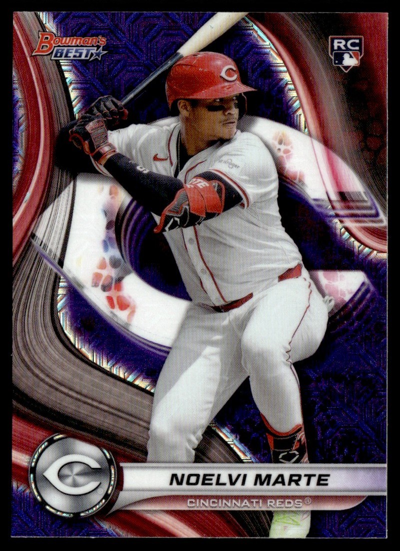 2024 Bowmans Best Purple Mojo Refractor Rookie Noelvi Marte 161/250 #19