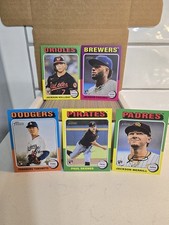 2024 Topps Heritage High Number Baseball Complete Base Set #501-700 Skenes RC