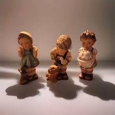 Goebel Studio Hummel Christmas Ornaments, Berta Hummel, 3 pcs set 99 And 01