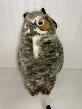 FAO Schwarz Great Horned Owl Plush 15-inch Stuffed Animal With Tags
