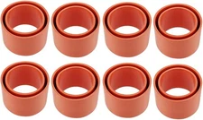 8 Pcs Orange Rubber Fishing Rod Holder Tube Insert Protector Fit 2" Tube50mm ...