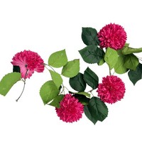 KüNstliche Dahliengirlande Pink Ca. 220 Cm Blumen Hochzeit Deko Gesteck Gestecke
