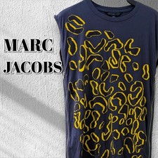 Marc By Marc Jacobs French Sleeve Cotton Dress Blue Purple Side Zipper S/M