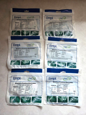 Lot Of 6 Empi Stimcare Premium 2  Square Electrodes 4 Pack 199537-001