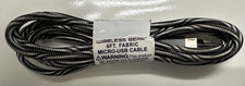 Wireless Gear 6 ft micro usb sync and charge cable. Fabric material.