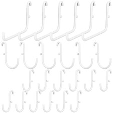 24 Pcs Pegboard Accessories Compatible with IKEA Skadis Organizer Kit White P...