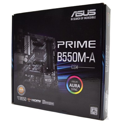 NEW ASUS PRIME B550M-A/CSM AMD Socket AM4 Micro-ATX Gaming Motherboard DDR4