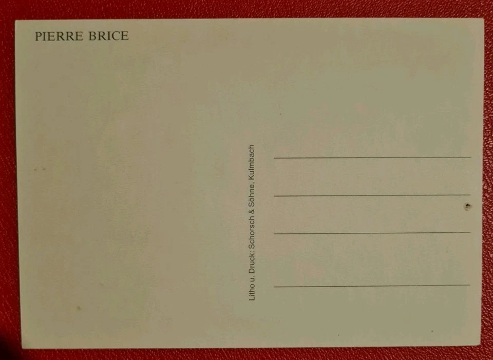 Pierre Brice Autogramm Karte WINNETOU - Bild 2 von 2