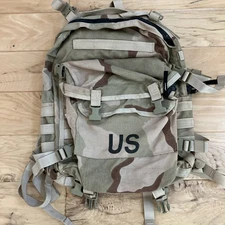 USGI MOLLE II 3 Day Assault Pack Desert Camo DCU / 3 Color with Stiffener GWOT
