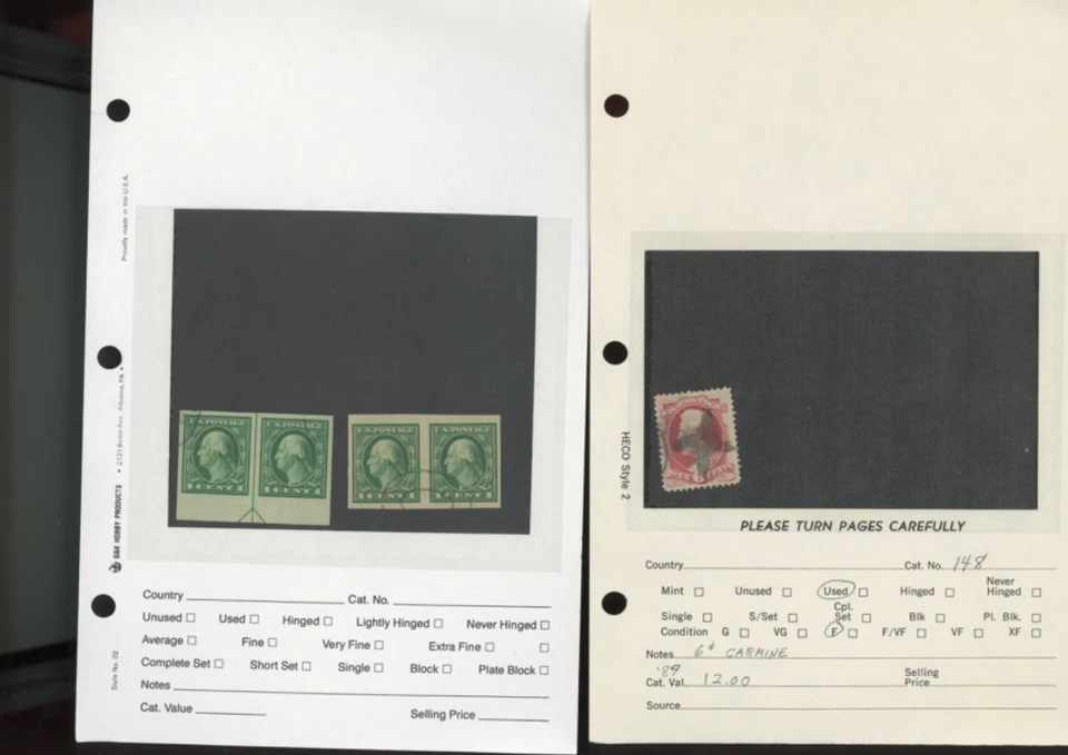 US Stamp collection dealer  Stock book pages  35  stamps  cv 1203.24   (goo9 - Image 4 of 4