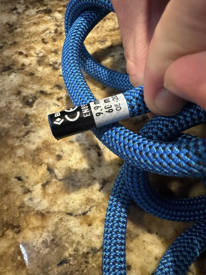 NUEVO Cuerda de Escalada Diamante Negro 9.9mm 60m con Bolsa Metolius Foto 4 de 4