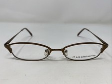Liz Claiborne L259 CV7 51-15-135 Dark Brown Metal Full Rim Eyeglasses Frame RL33