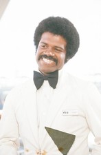 LMP79-156 1980s The Love Boat Actor Ted Lange En Set Disparo Original 35mm DIAPOSITIVA EN COLOR