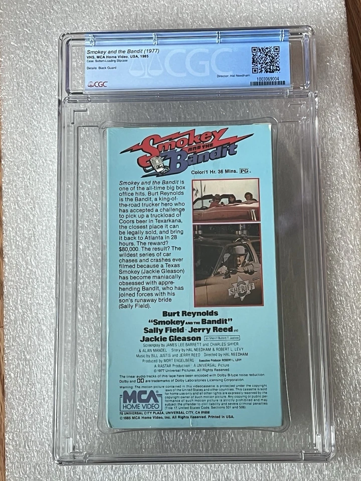 CGC 9.4 A+ Smokey And The Bandit Sealed VHS Graded 1985 - Image 2 of 2