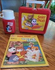 1984 Shirt Tales Lot. Lunchbox, Thermos, Coloring Book
