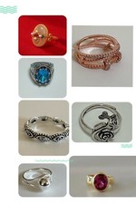 Boho 925 Sterling Silver New Women Fashion Vintage Style Ring Size 6