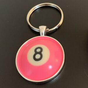 Pool Ball Details about   Vintage 8-Ball Keychain Unisex NOS Charm Billiards 