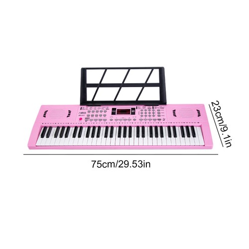 61 Keys Portable Music Keyboard with Keyboard Stand for Kid Beginner Teaching - Zdjęcie 10 z 14