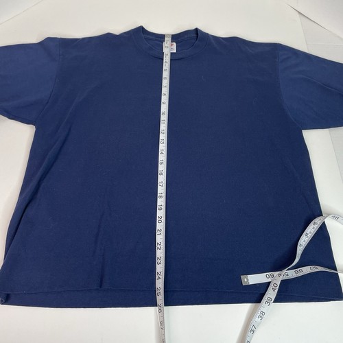 Vintage Jerzees Blank T Shirt, XL, Dark Blue, Short Sleeve - Picture 6 of 6