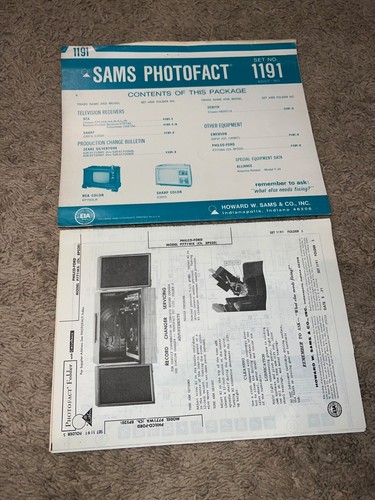Sams Photofact Podręczniki serwisowe telewizji i radia (1100-1199) ZAKTUALIZOWANE - Zdjęcie 97 z 106