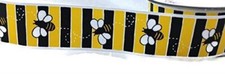 Grosgrain Bumblebee Bee Striped Ribbon 1.5 inch - 3 Yards