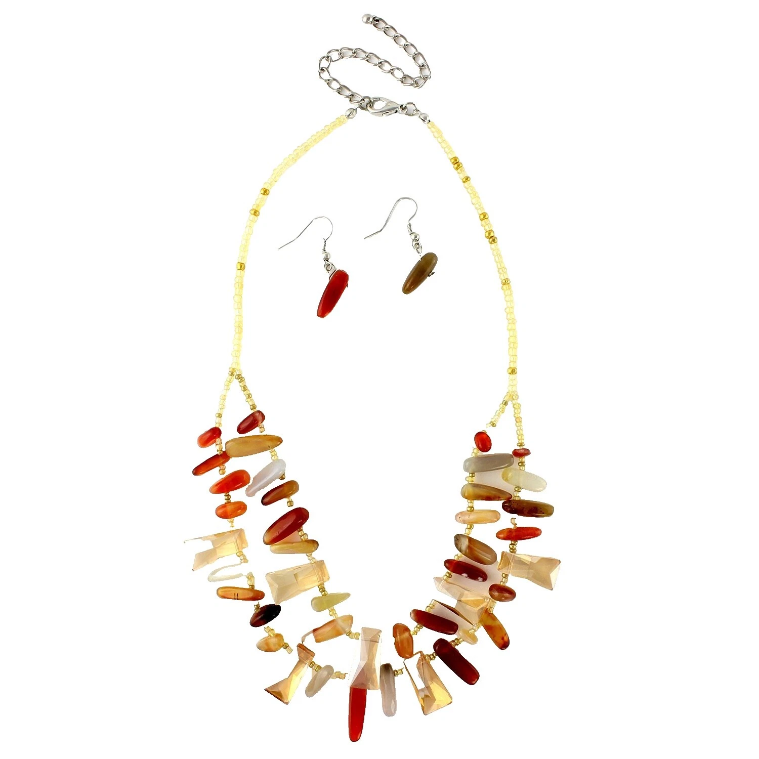 Declaración de vidrio de Ágata Moda Collares y Colgantes