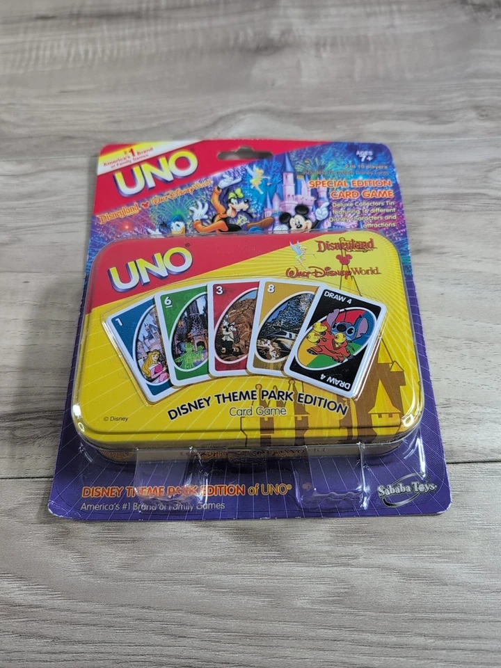 Vintage UNO Special Edition Card Game DISNEY THEME PARK Mattel Disneyland (RARE) - Image 2 of 4