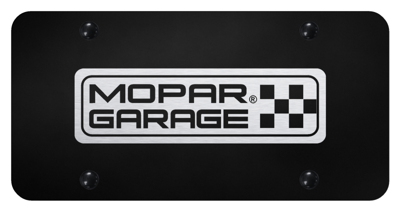 Mopar Garage Logo Laser Etched License Plate Officially Licensed
