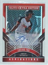 LUCIUS FOX 2015 ELITE EXTRA ON CARD AUTO DIE CUT PROSPECT #D 26/100