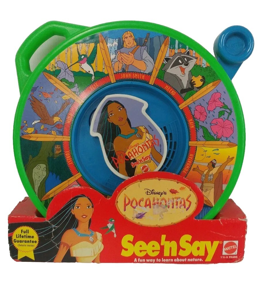 Disney's Pocahontas See 'n Say Talking Toy By Mattel - NIB | eBay