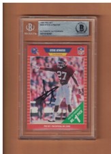 STEVE ATWATER  AUTOGRAPHED 1989 PRO SET FOOTBALL ROOKIE CARD SIGNED #492 DENVER