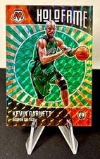 KEVIN GARNETT (HOF) 2020-21 PANINI MOSAIC HOLOFAME GREEN PRIZM #6 NM/MT LOOK!