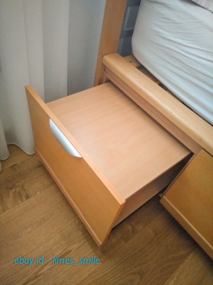 John Lewis UK or Euro king size "Boxer" wooden 8 drawer storage bed